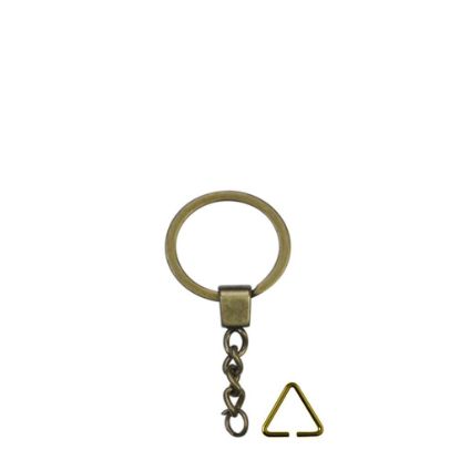 Εικόνα της METAL ring (Golden Antique) with Tab & Triangle