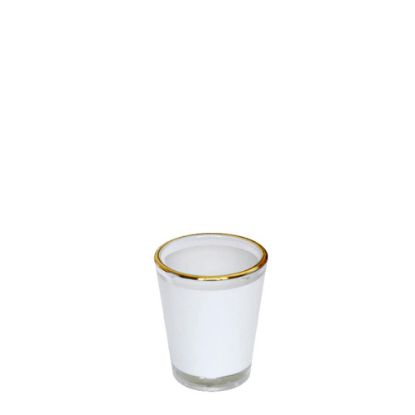 Picture of Shot Glass - 1.5oz (Clear) with Patch & Gold Rim