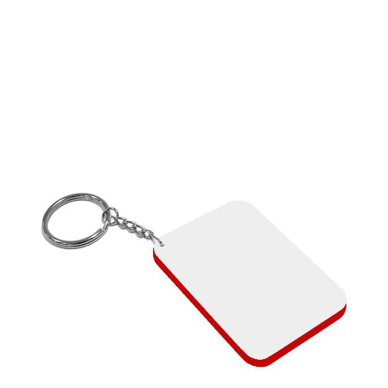 Εικόνα της Key-ring 48x68mm (Plastic 2-sided) RED edge