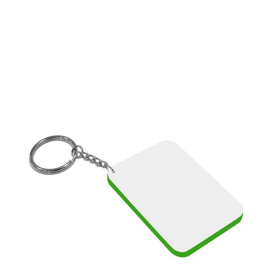 Εικόνα της Key-ring 48x68mm (Plastic 2-sided) GREEN DARK edge