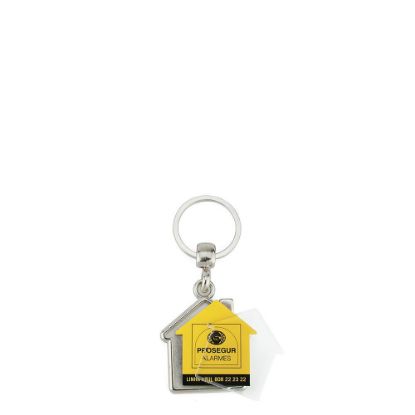Picture of Keyring 48x39.5mm Metal HOUSE 1sided (pack 100)