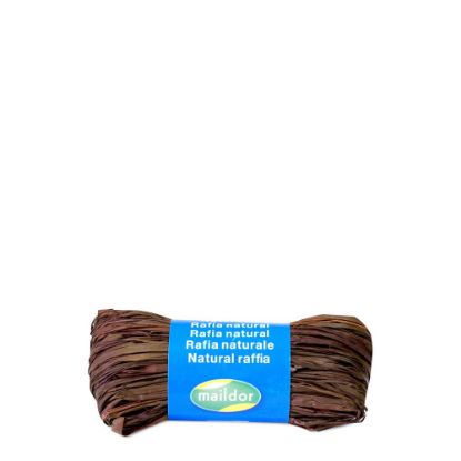 Picture of RIB.RAFFIA-NAT.CHOCOL.-196073C