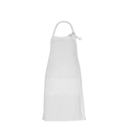 Picture of APRON - ADULTS (64x84) pocket CANVAS white