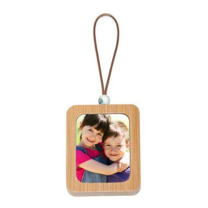 Picture of Keyring -Bamboo- 4x5cm (Rectangle)