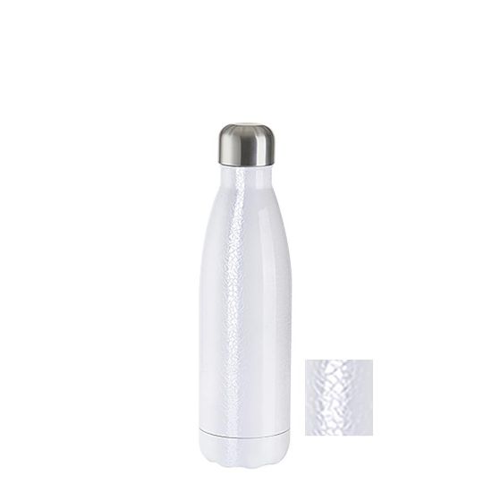 Picture of Bowling Bottle 500ml (Crackle) White 