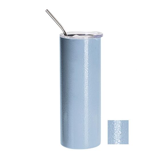 Picture of Skinny Tumbler 20oz (Crackle) Blue