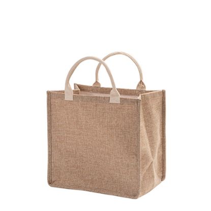 Εικόνα της Shopping Bag (Linen Brown) 45x34x20cm side gusset
