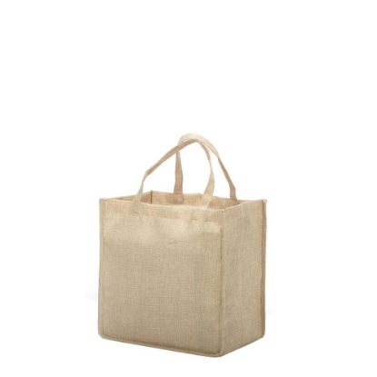 Εικόνα της Shopping Bag (Burlap) 25x25x10cm side gusset