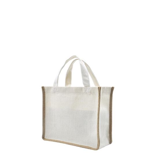 Εικόνα της Shopping Bag (Linen) 25x25x10cm side gusset