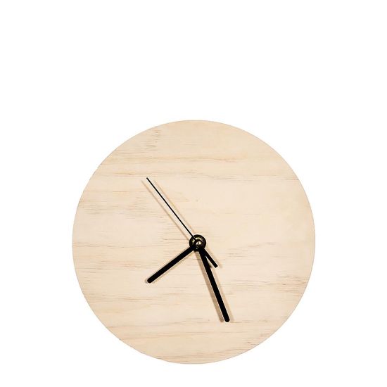 Εικόνα της Clock (diam.30cmx5mm) Natural Wood