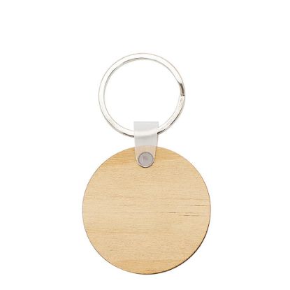 Picture of Keyring 2 sided Round (diam.4.4 cm) 3mm - Plywood