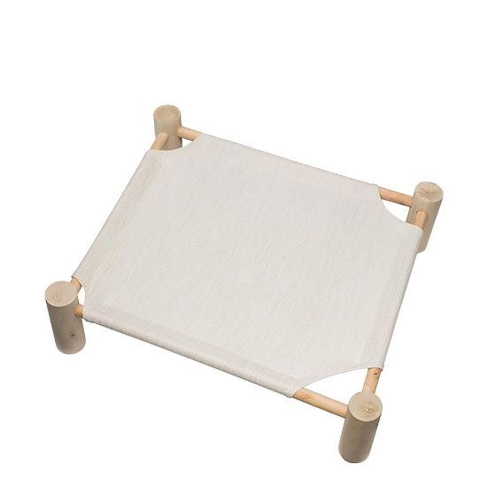 Εικόνα της Pet Bed (LINEN) 51.3x45xH 13 cm - with wooded base