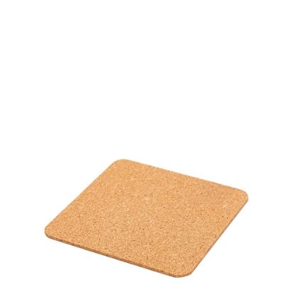 Εικόνα της Adhesive Cork for Coasters - Square 9x9cm