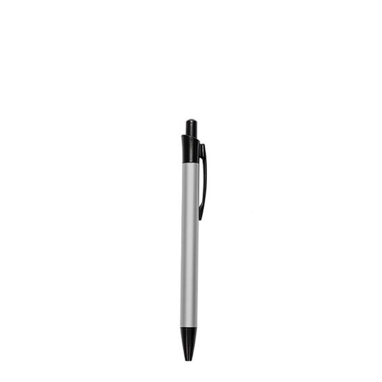 Ballpoint Pen SILVER Aluminium 12.5x1.5cm (with Shrink Wrap) - CHN Paper