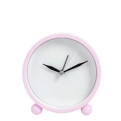 Picture of Clock diam. 10.5cm (Desktop plastic) Pink