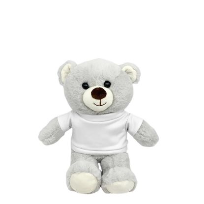 Picture of Teddy Bear (Grey Light) 25cm with T-Shirt