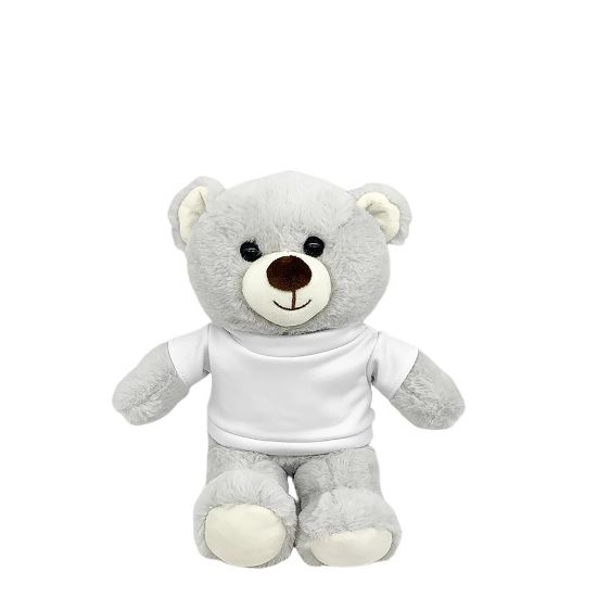 Picture of Teddy Bear (Grey Light) 25cm with T-Shirt